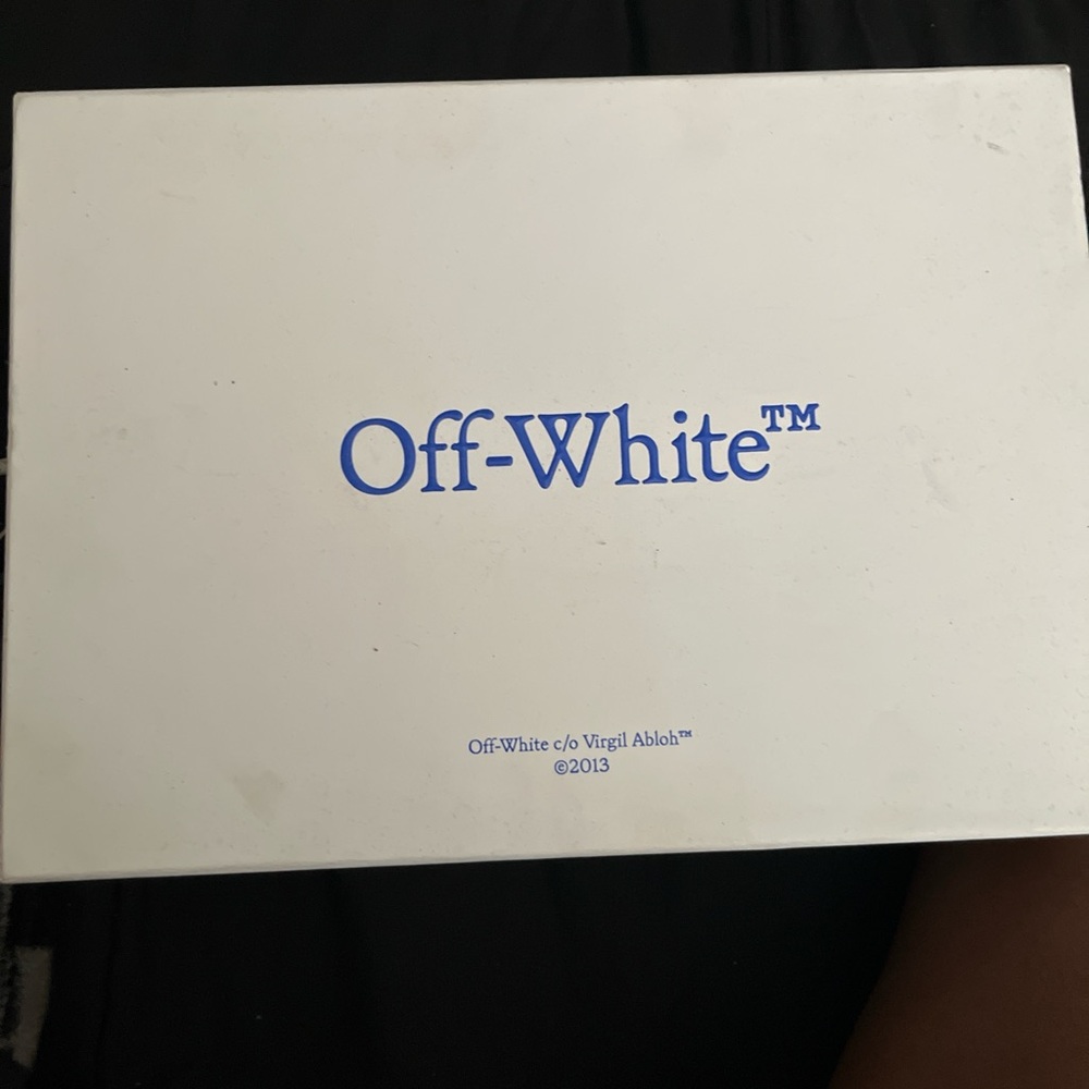 Off-White Black Sneakers with Red Detail